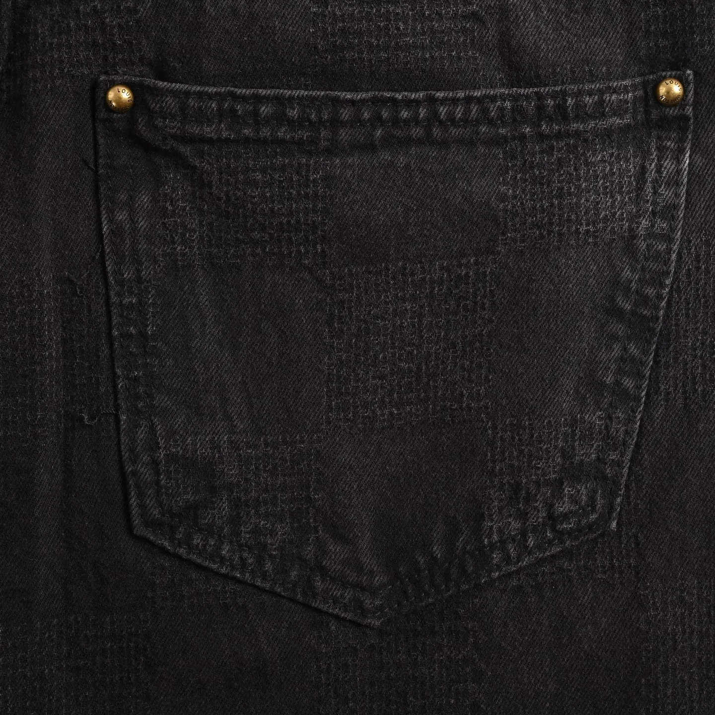 Louis Vuitton/Louis Vuitton dark checkerboard jeans